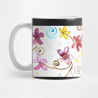 a mug with a romantic floral pattern Mug